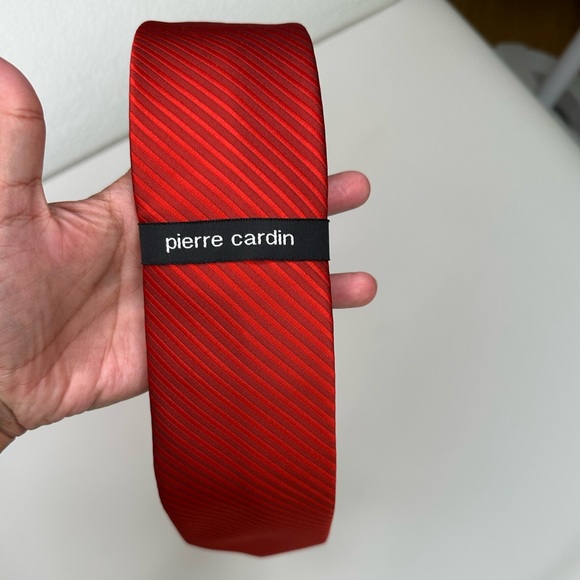 Pierre Cardin Men red Tie - Picture 1 of 5